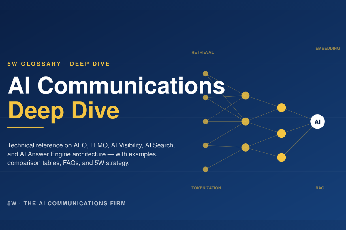 5W Publishes the AI Communications Glossary Deep Dive 2026